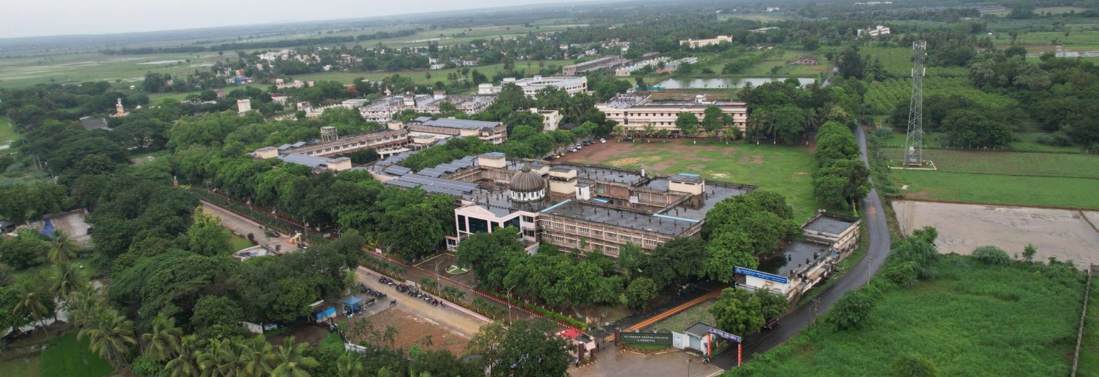 Aerial view of  campus